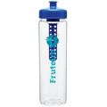 25 Oz. BPA Free Plastic Clear/Blue H2go Ultra Squeeze Bottle